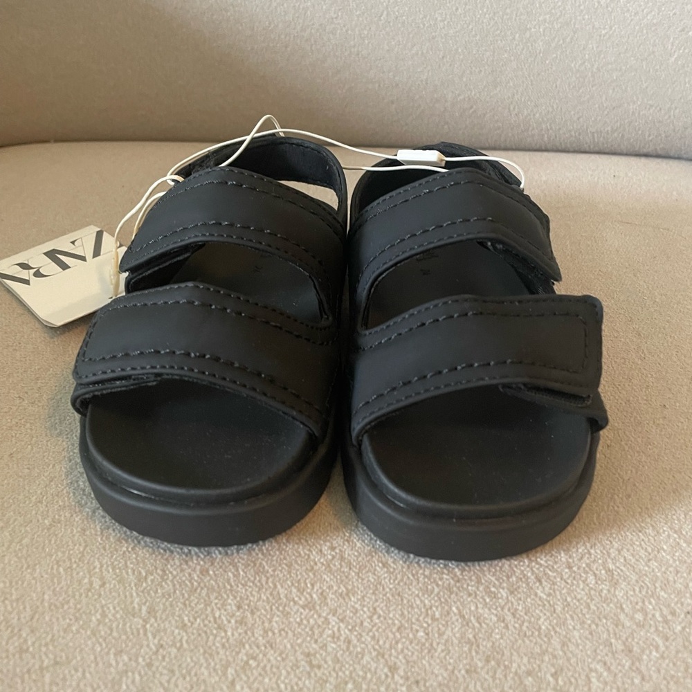 ZARA RUBBERIZED SANDALS - Picture 6 of 10